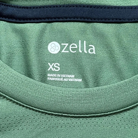 Zella Performance Athletic Tee Shirt Green Men’s XS Sports-Casual-Tennis-Gym-NEW - Picture 5 of 7